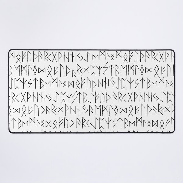 Item preview, Elder Futhark Norse Runes Pattern - White and Black designed and sold by AllRyeTea.
