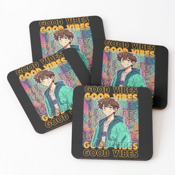 Item preview, Good Vibes Anime Boy designed and sold by chrismaecanes.