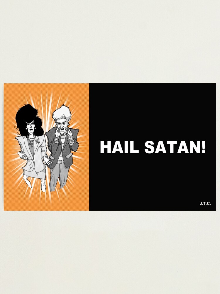 Thumbnail 1 of 3, Photographic Print, MR. SHOW: HAIL SATAN CHICK TRACT designed and sold by MattGourley.
