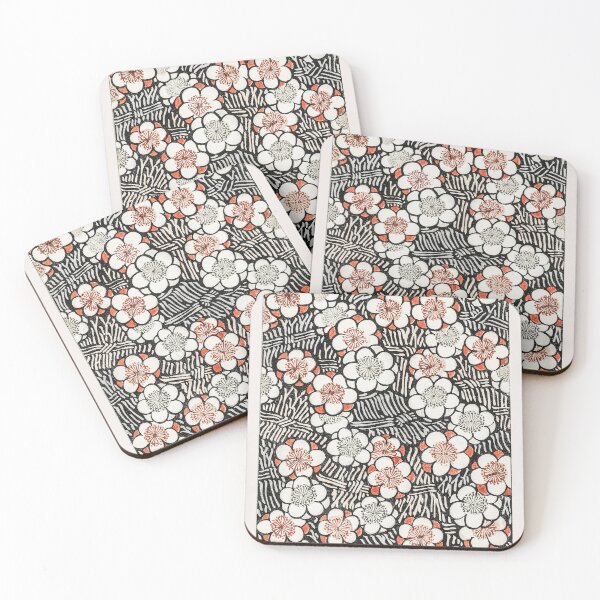 Item preview, Watanabe Seitei Poster Floral Pattern, sticker, scarf, tapestry, shower curtain, pet blancket designed and sold by Suzana Djordjevic.
