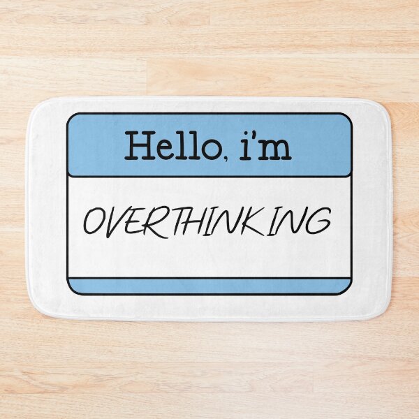 Item preview, hello i am overthinking designed and sold by Safa  Reda.