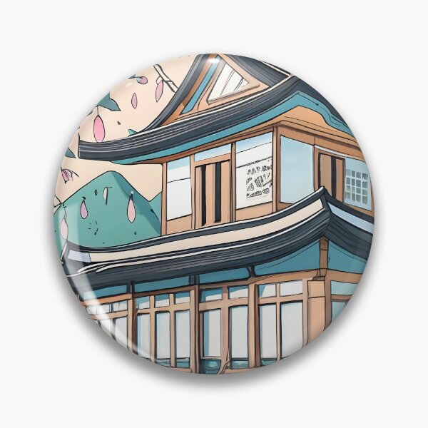 Item preview, Old Traditional Korean house Hanok Drawing designed and sold by Patricks-Art.