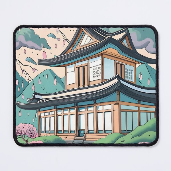 Item preview, Old Traditional Korean house Hanok Drawing designed and sold by Patricks-Art.