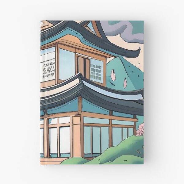 Item preview, Old Traditional Korean house Hanok Drawing designed and sold by Patricks-Art.