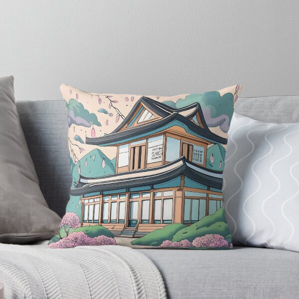 Item preview, Old Traditional Korean house Hanok Drawing designed and sold by Patricks-Art.