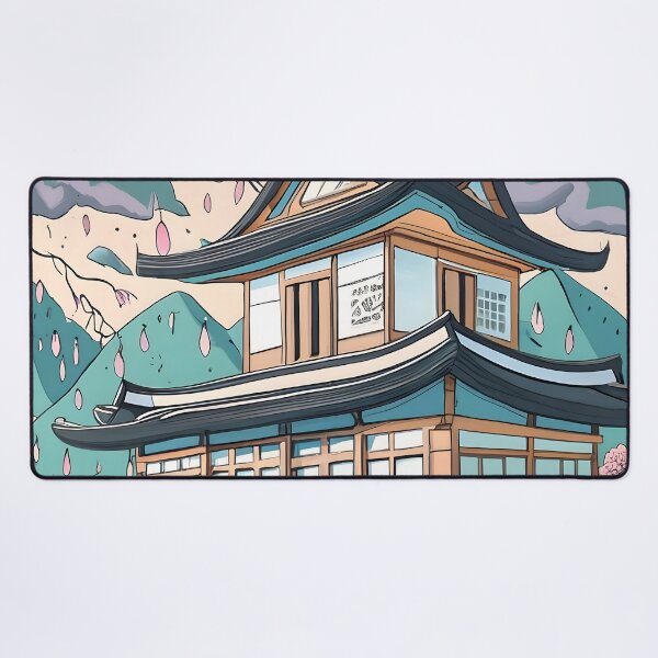 Item preview, Old Traditional Korean house Hanok Drawing designed and sold by Patricks-Art.