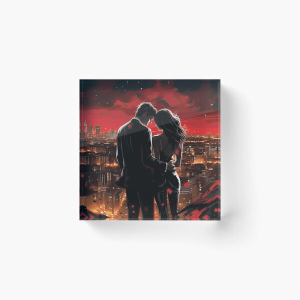 Item preview, couple looking at the city designed and sold by VasaJeBre.
