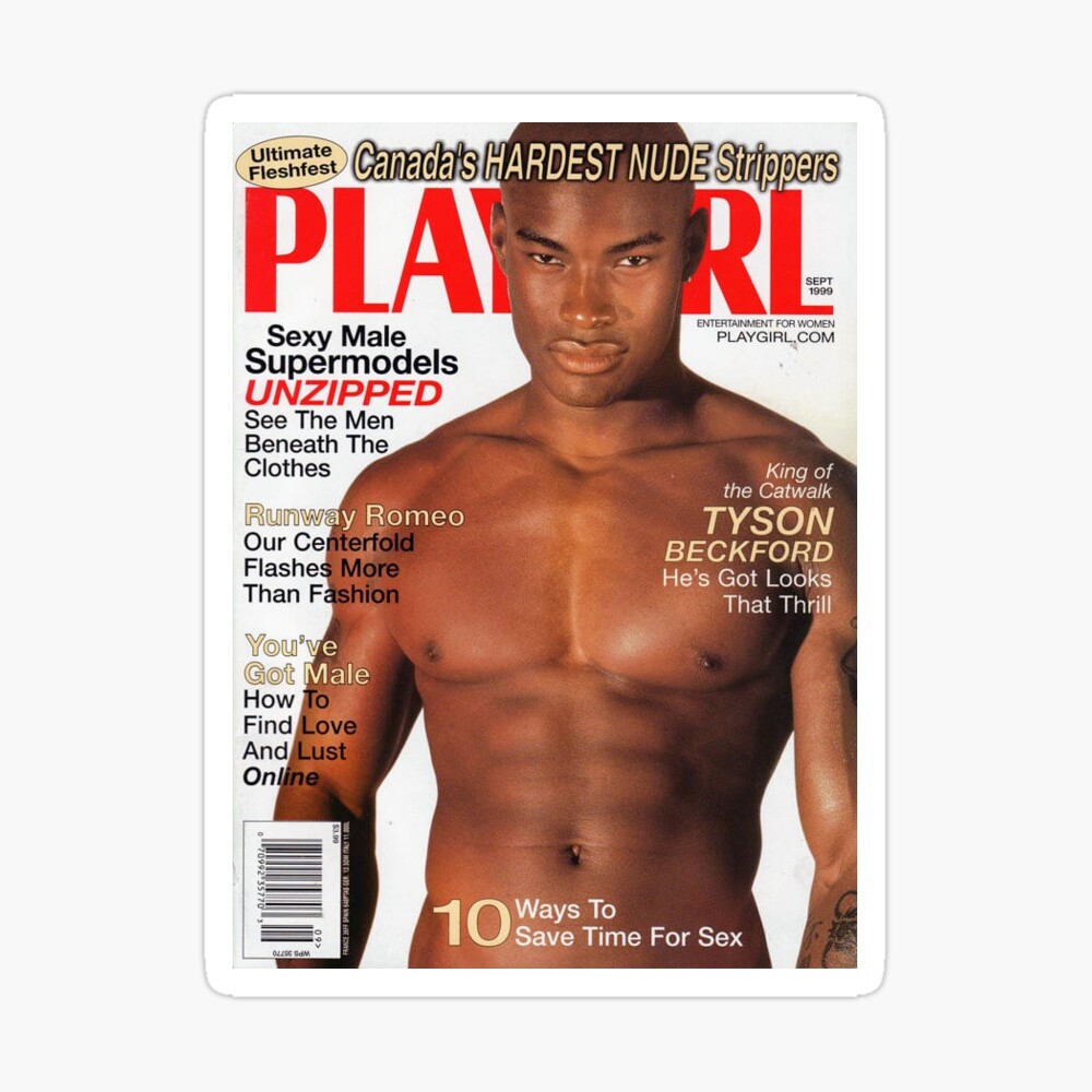 PLAYGIRL magazine, Tyson Beckford Unzipped.