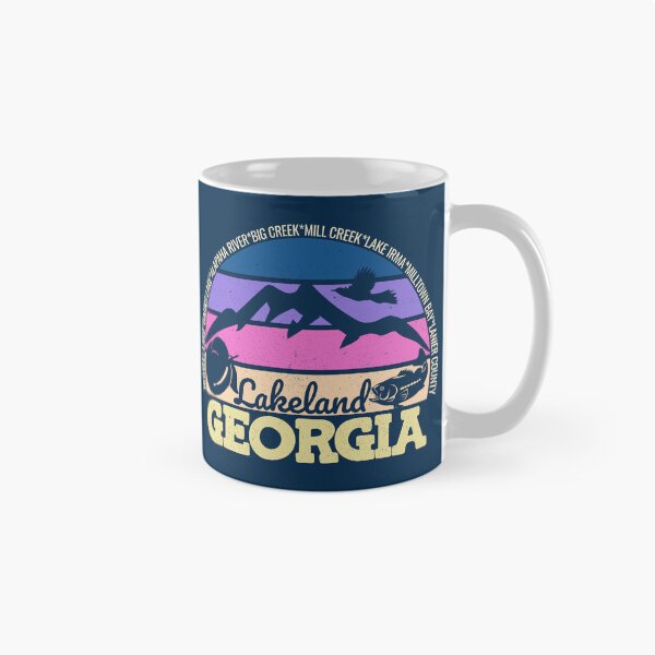 Item preview, Lakeland Georgia Sunset Retro Vintage Local Pride Logo designed and sold by CRHPOD20.