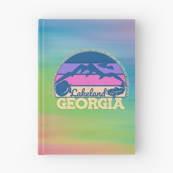 Item preview, Lakeland Georgia Sunset Retro Vintage Local Pride Logo designed and sold by CRHPOD20.