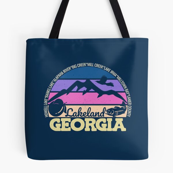 Item preview, Lakeland Georgia Sunset Retro Vintage Local Pride Logo designed and sold by CRHPOD20.