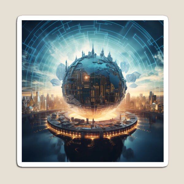 Item preview, "Digital Future: Who Holds the Keys?" designed and sold by ChamounVisual.