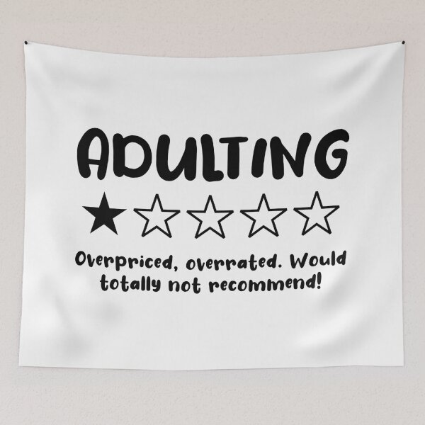 Item preview, adulting is overrated designed and sold by Ssc325.