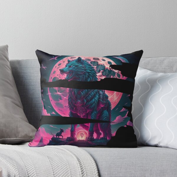 Item preview, Werewolf spirit moonlit vaporwave designed and sold by OnPointWear.