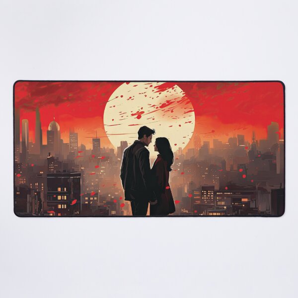 Item preview, couple looking at the city designed and sold by VasaJeBre.