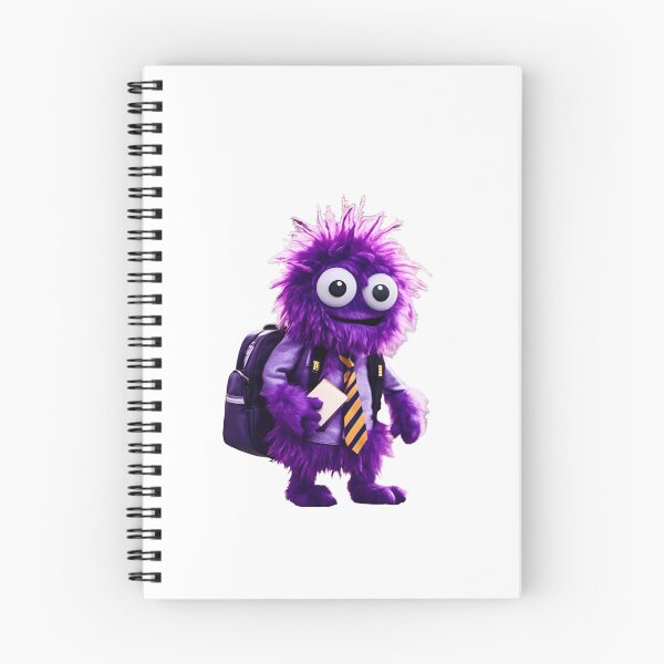 Item preview, Cute purple monster goes to school. designed and sold by Zen-Hues.