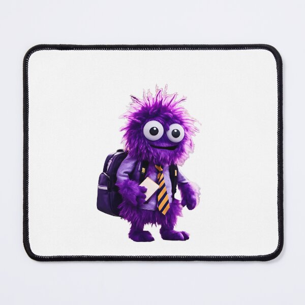 Item preview, Cute purple monster goes to school. designed and sold by Zen-Hues.
