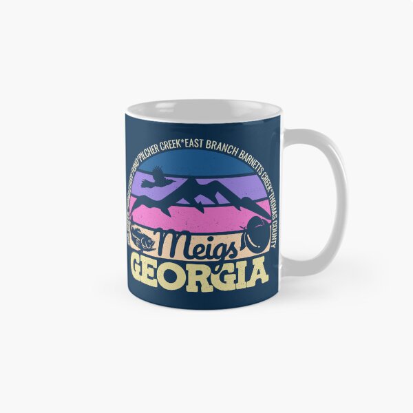 Item preview, Meigs Georgia Sunset Retro Vintage Local Pride Logo designed and sold by CRHPOD20.