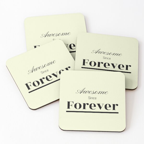 Item preview, Awesome Since Forever Motivational Text Sticker Print Card Magnet Wall Art Design designed and sold by Saritas Boutique Shop.