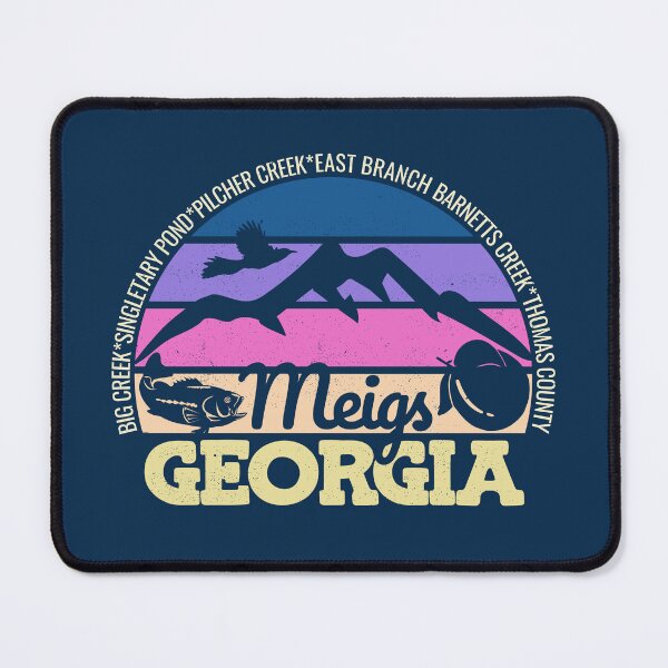 Item preview, Meigs Georgia Sunset Retro Vintage Local Pride Logo designed and sold by CRHPOD20.