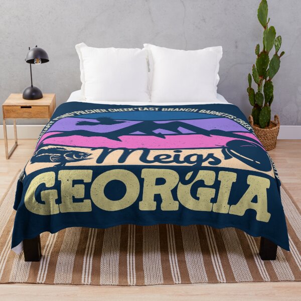 Item preview, Meigs Georgia Sunset Retro Vintage Local Pride Logo designed and sold by CRHPOD20.