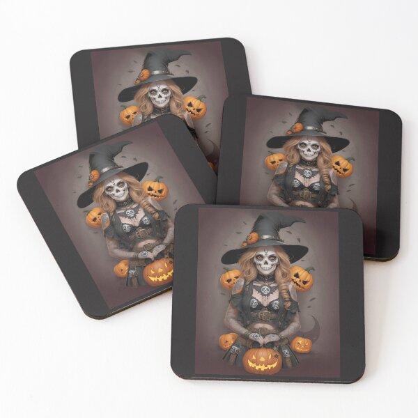 Item preview, Sugar Skull Halloween Witch VI designed and sold by Skulls & Calaveras.