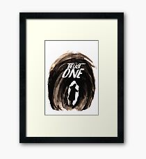 The Last One Framed Print