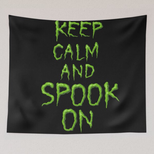 Item preview, Spooky Halloween quote designed and sold by KlaudiDesignArt.