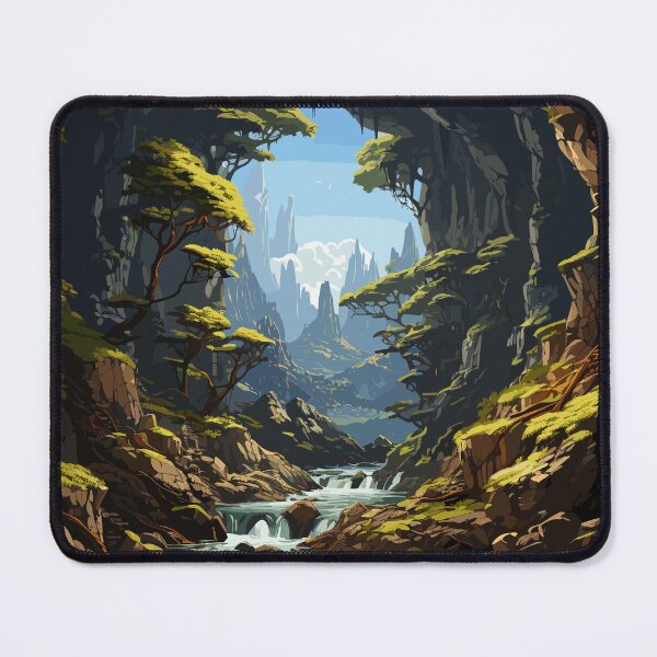 Item preview, Big forest open sky looking to a cave. designed and sold by KreaDesigner.