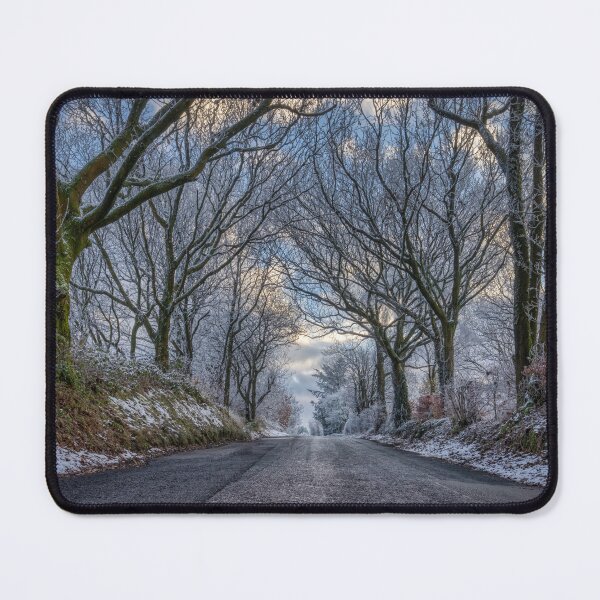 Item preview, Snow Winter Path along a Tree Tunnel - York Rd, Langho, Blackburn, Lancashire designed and sold by Shafiq Khan.