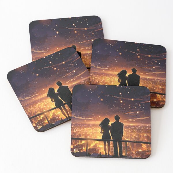 Item preview, couple looking at the city designed and sold by VasaJeBre.