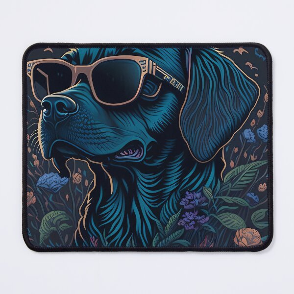 Item preview, Elegant Quadruped - Golden retriever with glasses designed and sold by Omarupattern51.