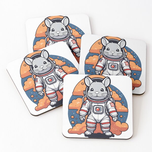 Item preview, Pixel Chinchilla Astronaut designed and sold by ArtsyWishesShop.