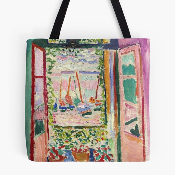 Item preview, Henri Matisse, Open Window, cotton bag, blanket, bottle, kitchen apron, a cup designed and sold by Suzana Djordjevic.