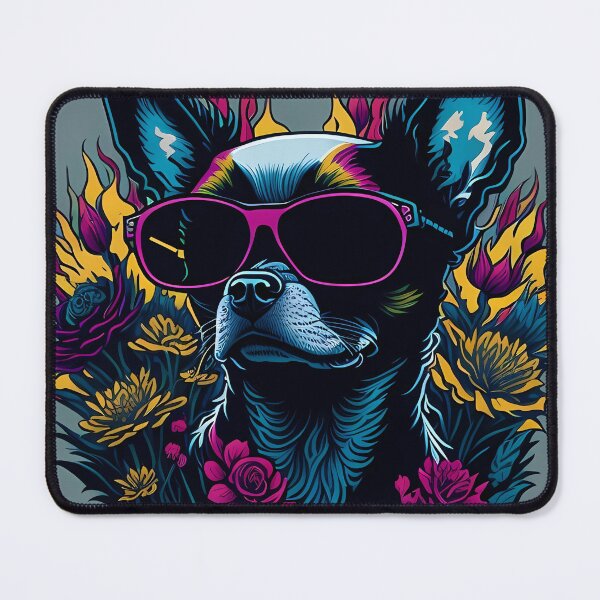 Item preview, Quadrupedal sophistication, chihuahua dog with glasses designed and sold by Omarupattern51.