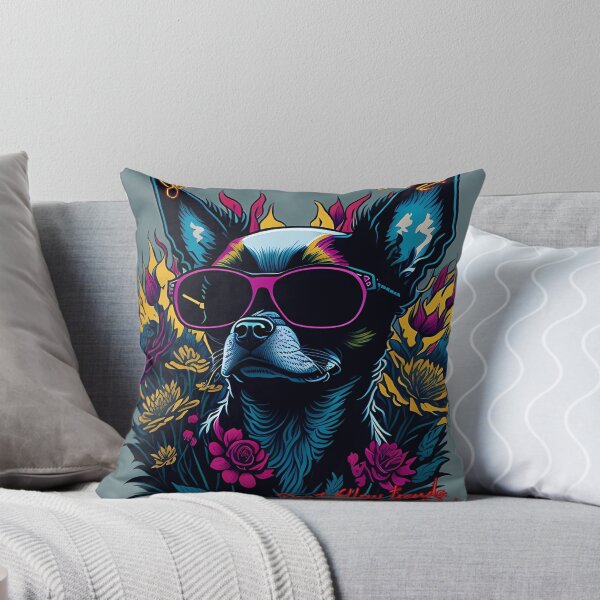 Item preview, Quadrupedal sophistication, chihuahua dog with glasses designed and sold by Omarupattern51.