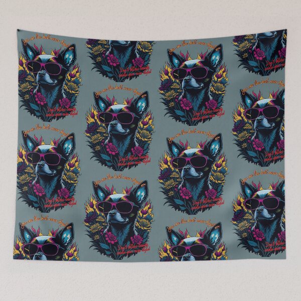 Item preview, Quadrupedal sophistication, chihuahua dog with glasses designed and sold by Omarupattern51.
