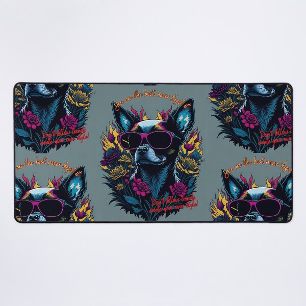 Item preview, Quadrupedal sophistication, chihuahua dog with glasses designed and sold by Omarupattern51.