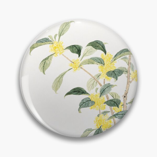 Item preview, Yellow Flowers Cassia Blossom by Xiang Shengmo, Chinese wall art painting designed and sold by EmeraldeaArt.