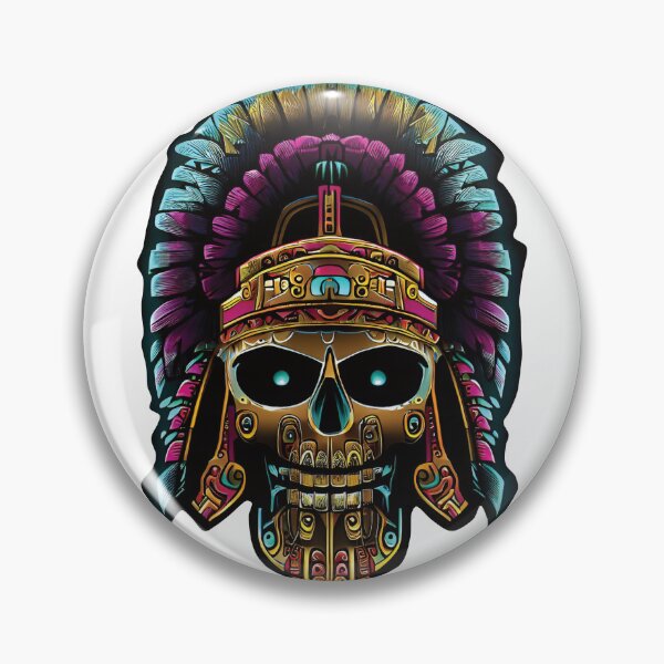 Item preview, aztec helmet art designed and sold by sendalunar.