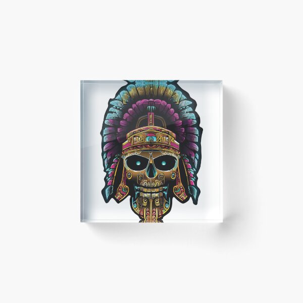 Item preview, aztec helmet art designed and sold by sendalunar.