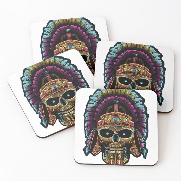 Item preview, aztec helmet art designed and sold by sendalunar.