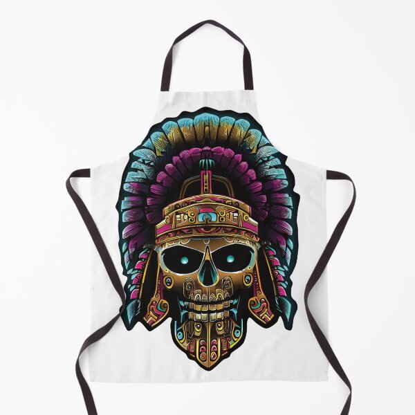 Item preview, aztec helmet art designed and sold by sendalunar.