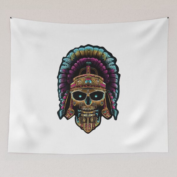 Item preview, aztec helmet art designed and sold by sendalunar.