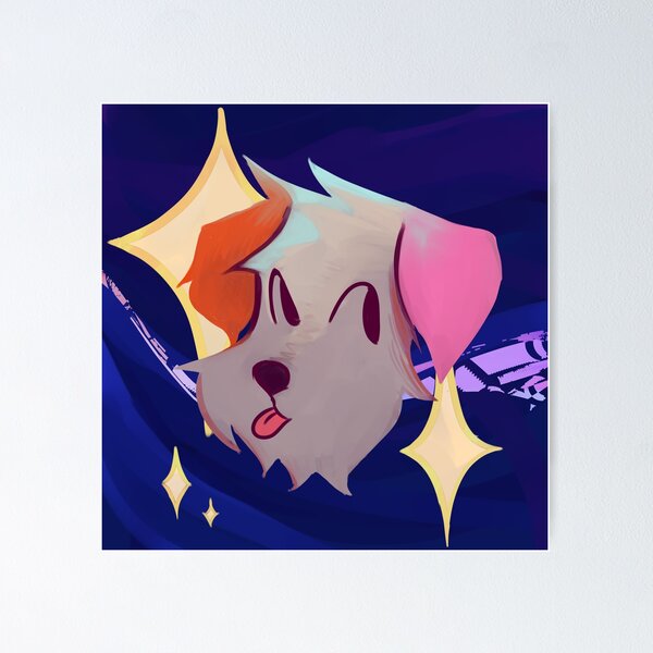 Item preview, Puppy in the stars, digital art designed and sold by Poqueque.