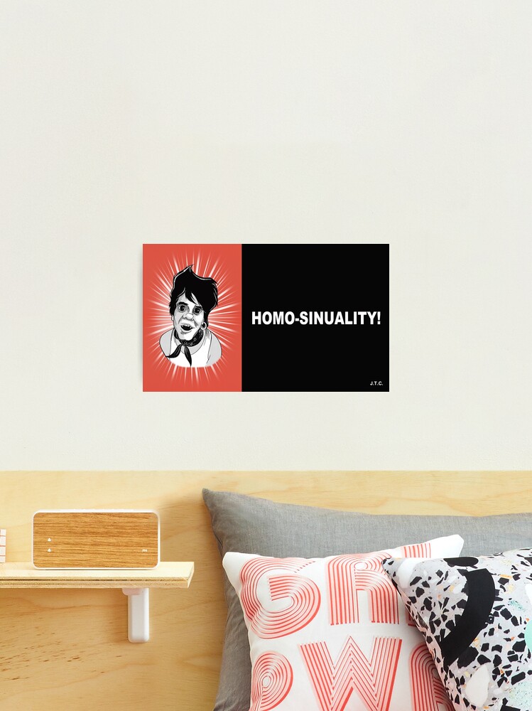 Thumbnail 2 of 3, Photographic Print, MR. SHOW: HOMO-SINUALITY CHICK TRACT designed and sold by MattGourley.