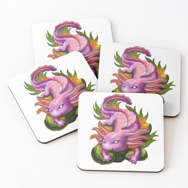 Item preview, pink axolotl designed and sold by MoraArt85.