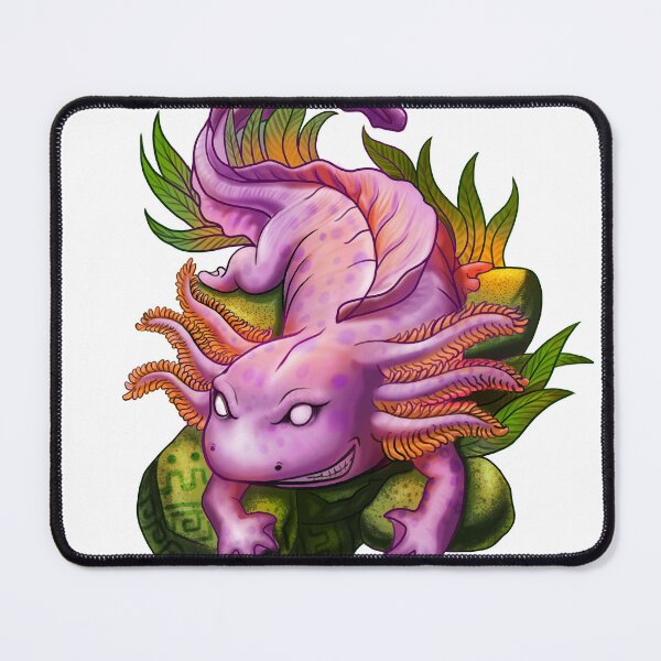 Item preview, pink axolotl designed and sold by MoraArt85.
