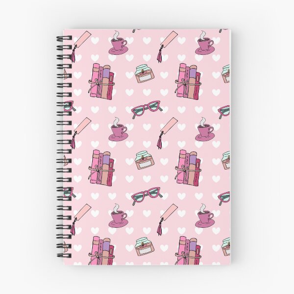 Item preview, Book Lover Pattern in Pink designed and sold by papierquarell.