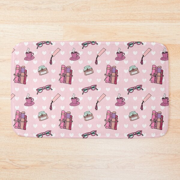 Item preview, Book Lover Pattern in Pink designed and sold by papierquarell.